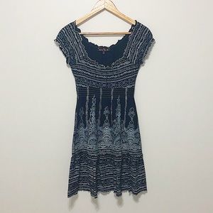 Almost Famous Mini Dress - Small Black White